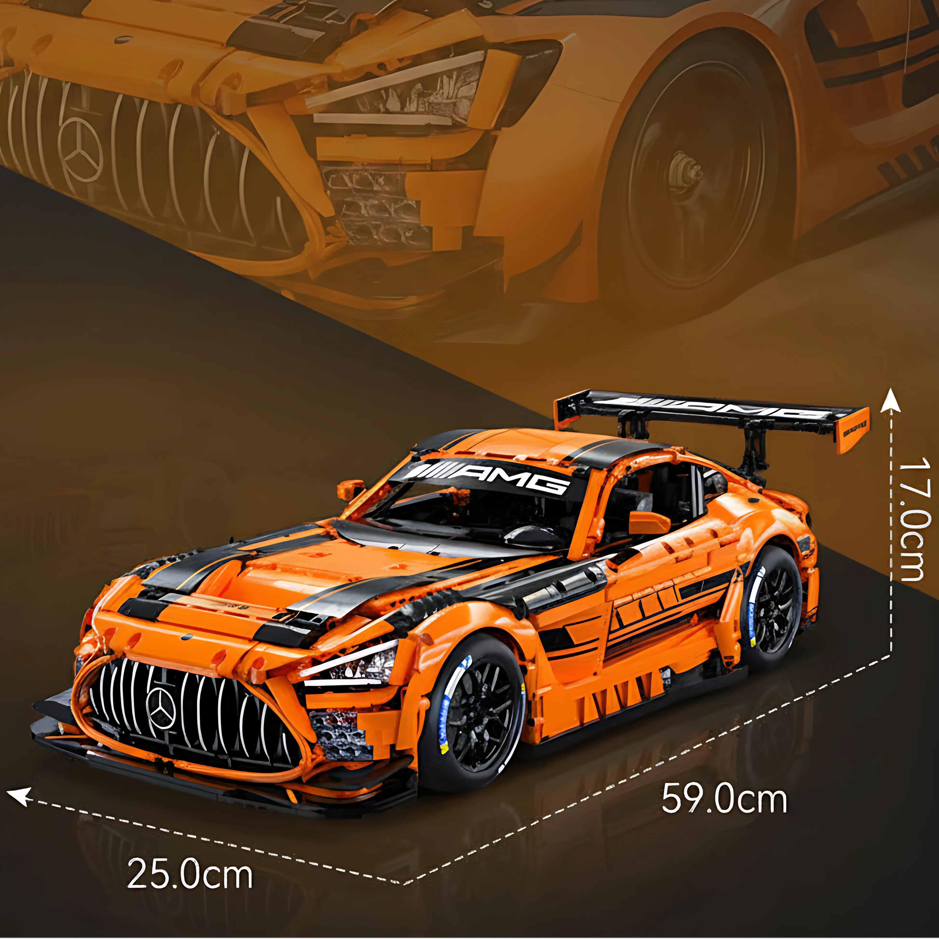 1:8 GT Racing Car Building Block Model – 5466PCS Technical Assembly Set