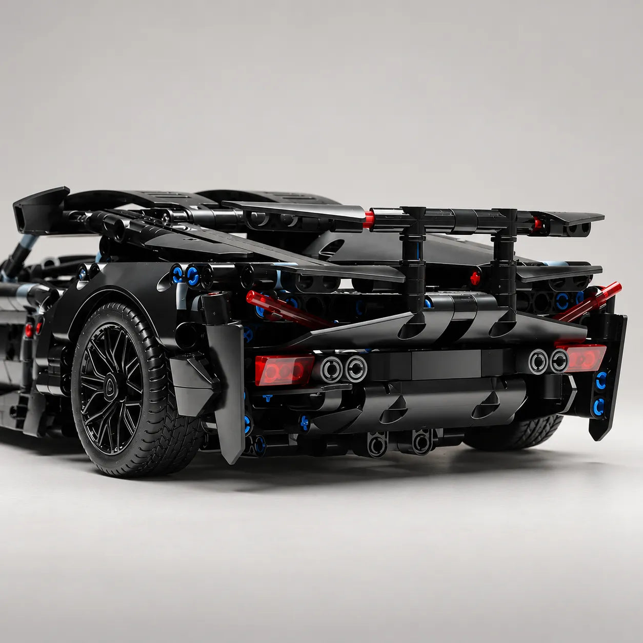 1:14 Black Sports Car Building Blocks Set 1000PCS+, Suitable for 14+, Educational Assembled Model, Home Decoration & Gift