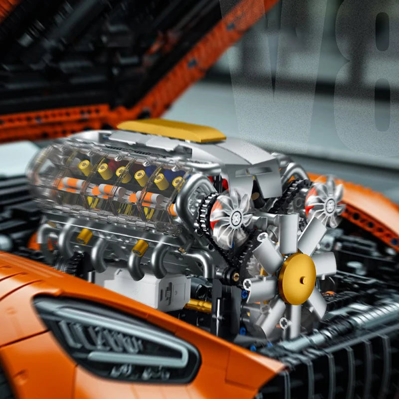 Technical V8 Engine Building Block Model – Mechanical Assembly Set for Display