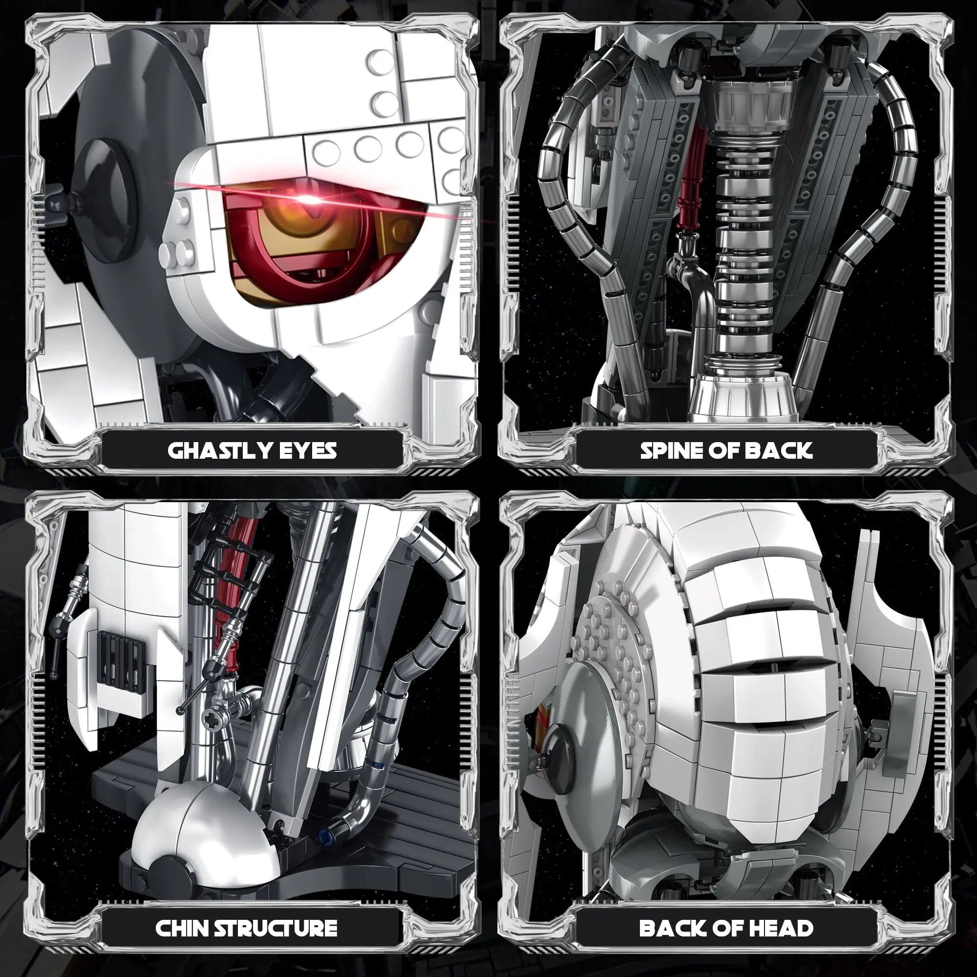 788PCS Mechanical Warrior Helmet Building Blocks – Collectible Display Model