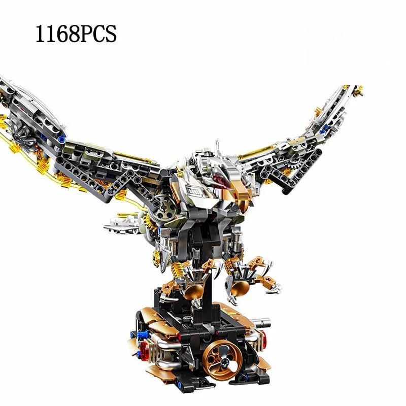 Build Your Own Motorized Mechanical Eagle – 1,168-Piece Building Set