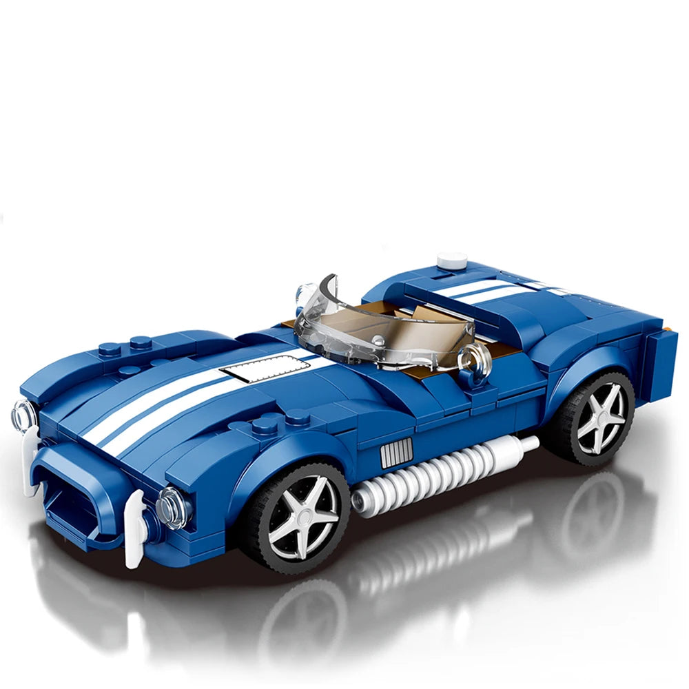 Blue Sports Car Building Kit – 312 Pieces to Build & Display