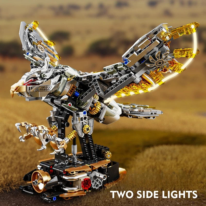 Build Your Own Motorized Mechanical Eagle – 1,168-Piece Building Set