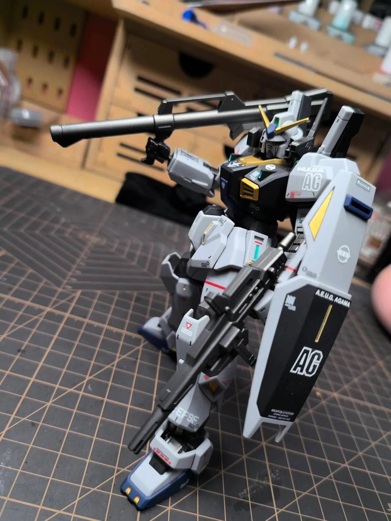 New 1/144 Scale Real Color Mecha Assembly Model Kit Action Figure Collectible Display Toy