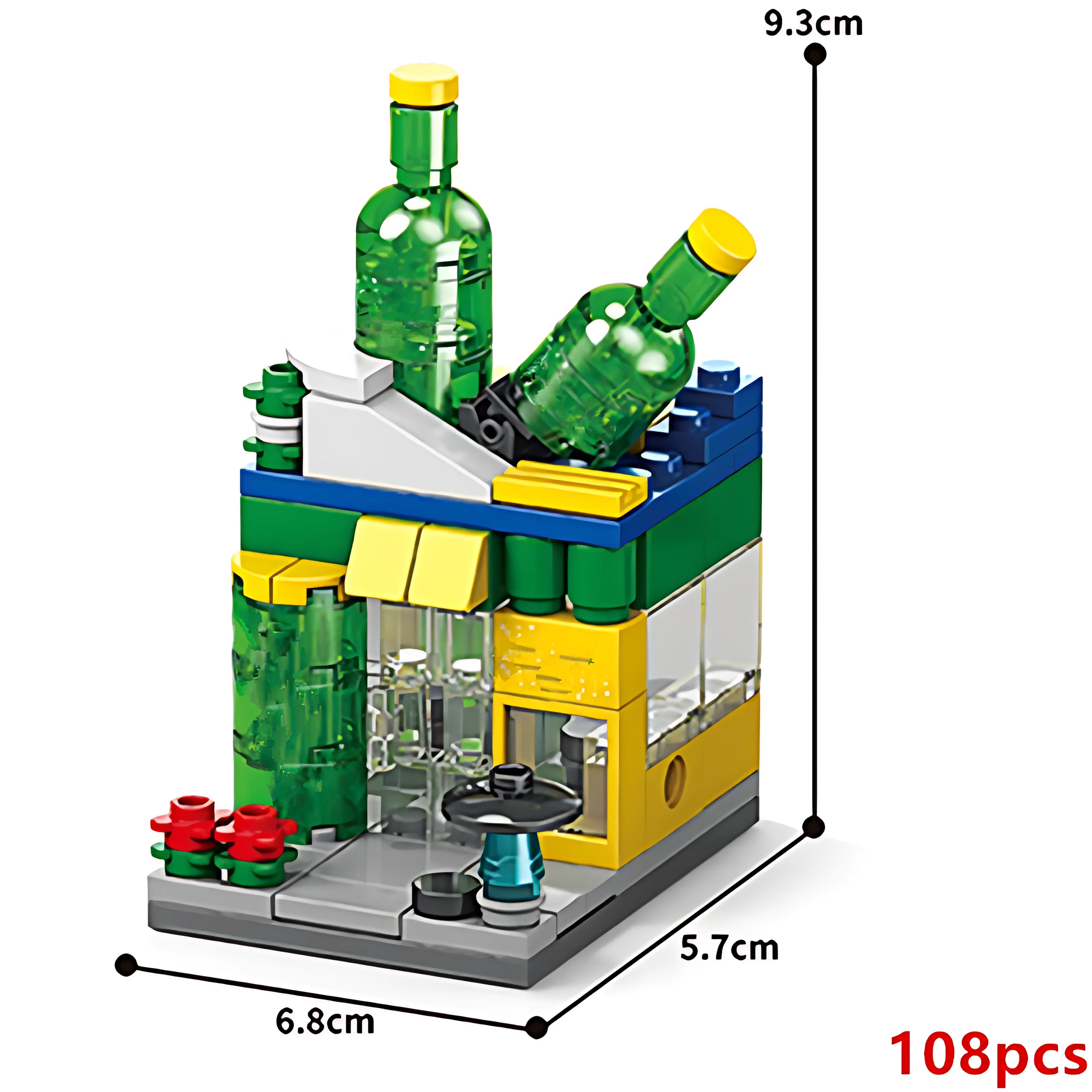 DIY City Shop Building Blocks Model 051