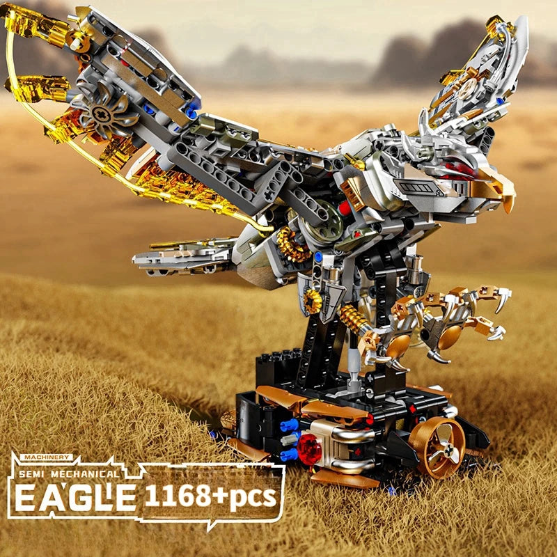 Build Your Own Motorized Mechanical Eagle – 1,168-Piece Building Set