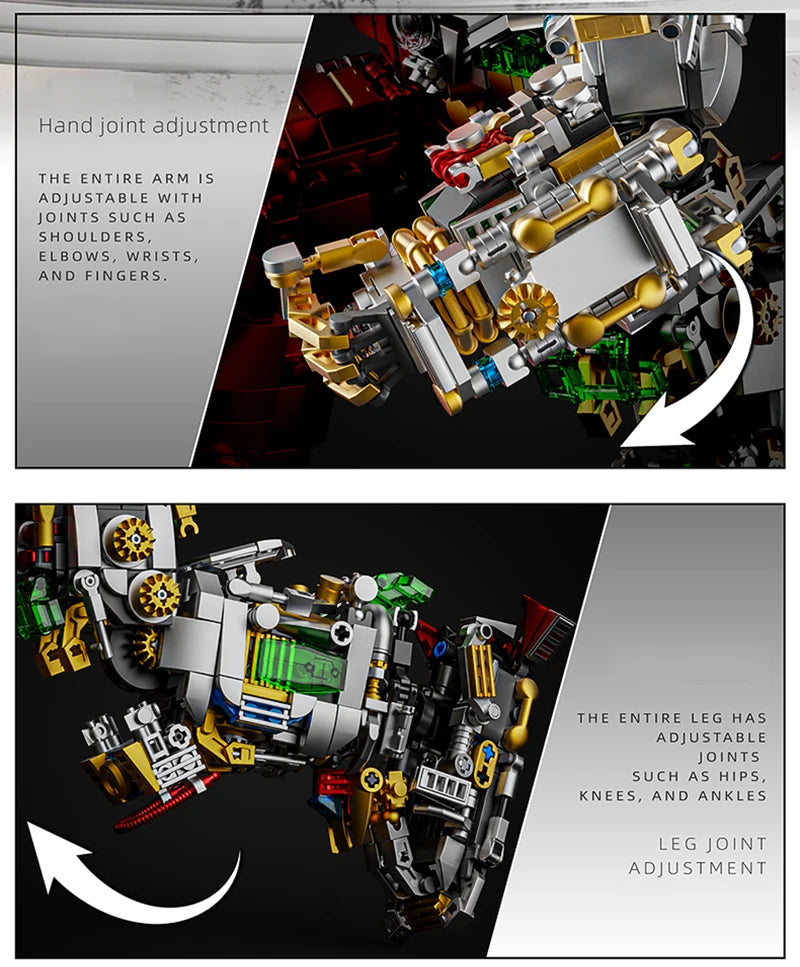 Build Your Own Battle Mech – 2,700+ Piece Robot Building Set & Display Model