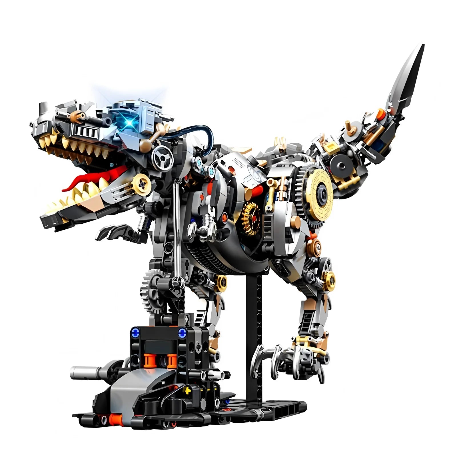 Build Your Own Motorized T-Rex – Dinosaur Building Kit with Moving Parts
