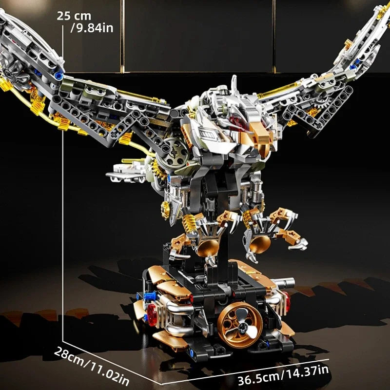 Build Your Own Motorized Mechanical Eagle – 1,168-Piece Building Set
