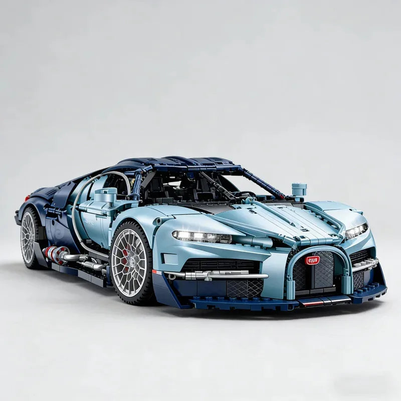 1:8 Supercar Building Set – 3,719-Piece Sports Car Display Model for Adults
