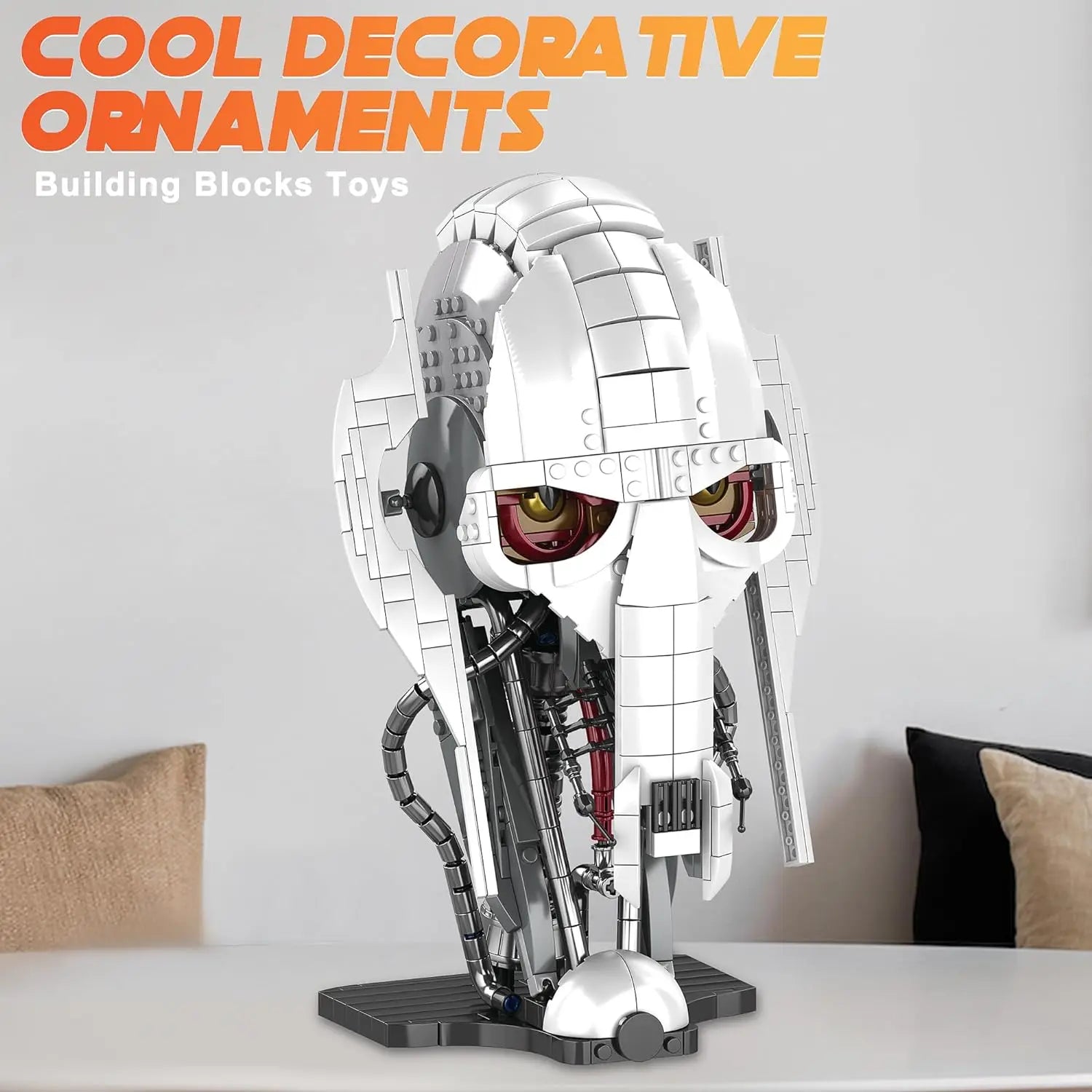 788PCS Mechanical Warrior Helmet Building Blocks – Collectible Display Model
