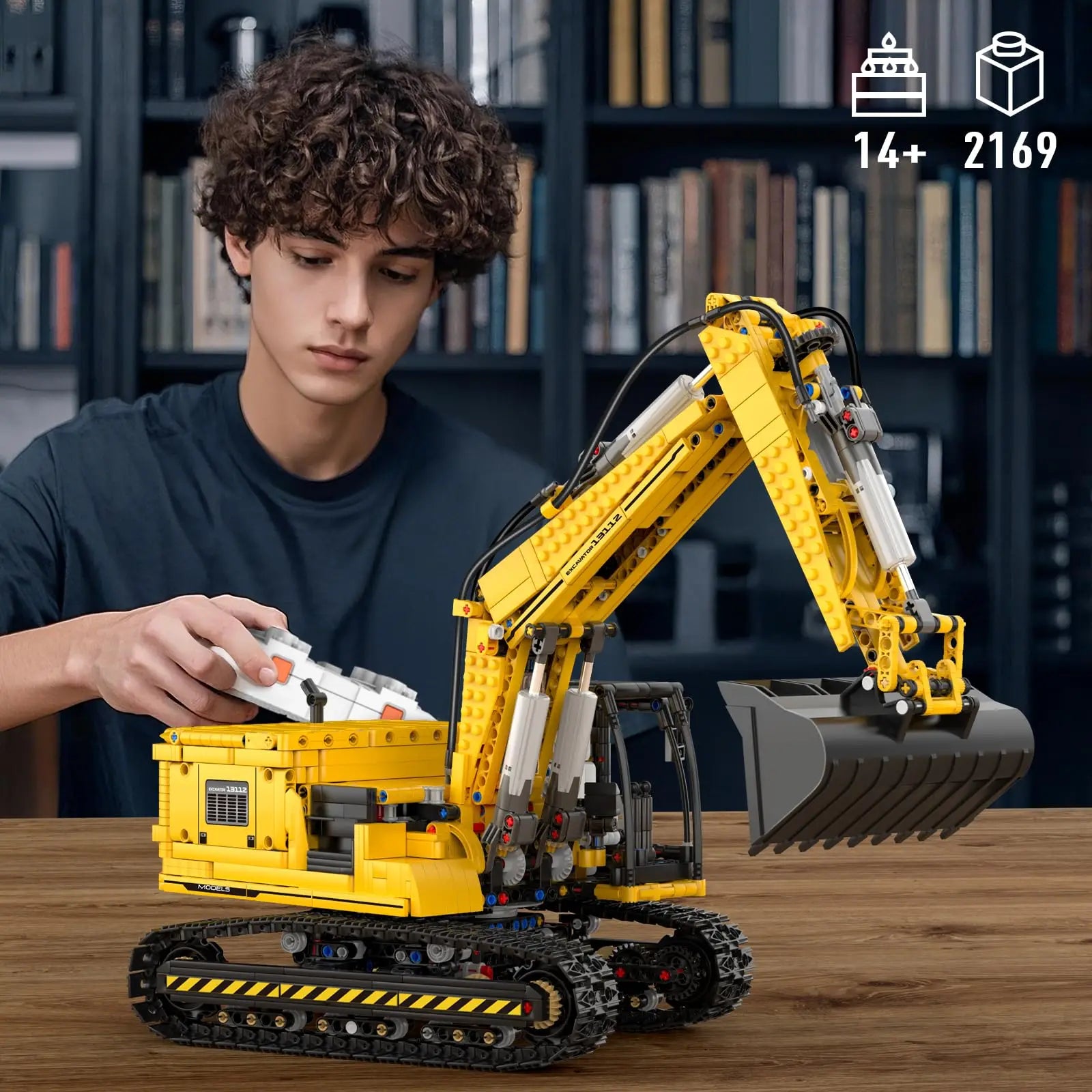 Motorized Excavator Building Blocks – APP Remote Control Model – DreamBrix