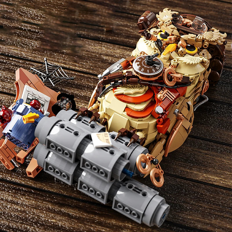 Owl Detective Building Set – Magical Animal Model with 1,200+ Pieces for Kids & Adults
