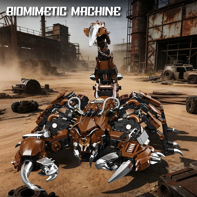 Build Your Own Mechanical Scorpion – 1,074-Piece Cyberpunk Building Set