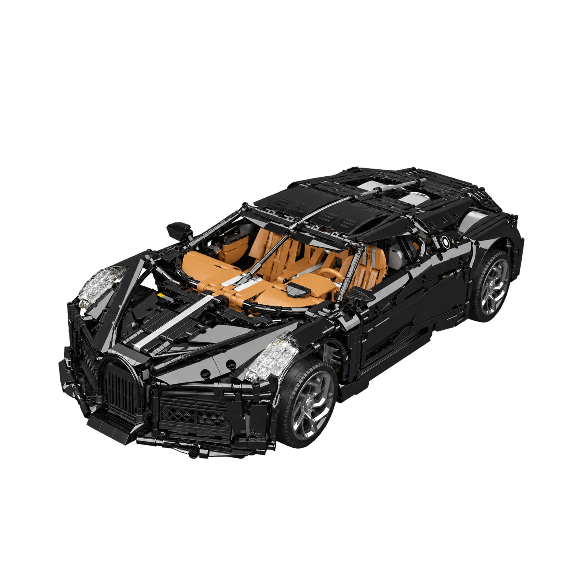 4688+PCS Technical Car Toys The MOC Black La Voiture Noire Building Block Assembly Sport Car Brick Kids Christmas Gift