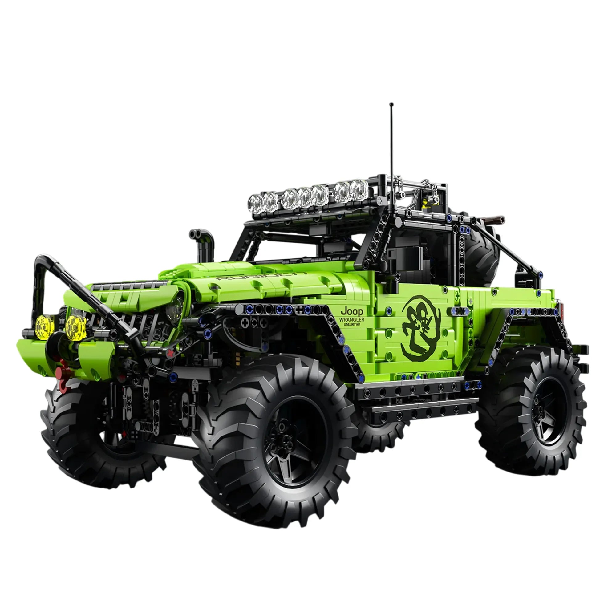 2357PCS 1:8 MOC Technical Heavy Duty Off-Road Racing Trucks Car Building Blocks 4x4 DIY Assembly Vehicle STEM Toy Gift