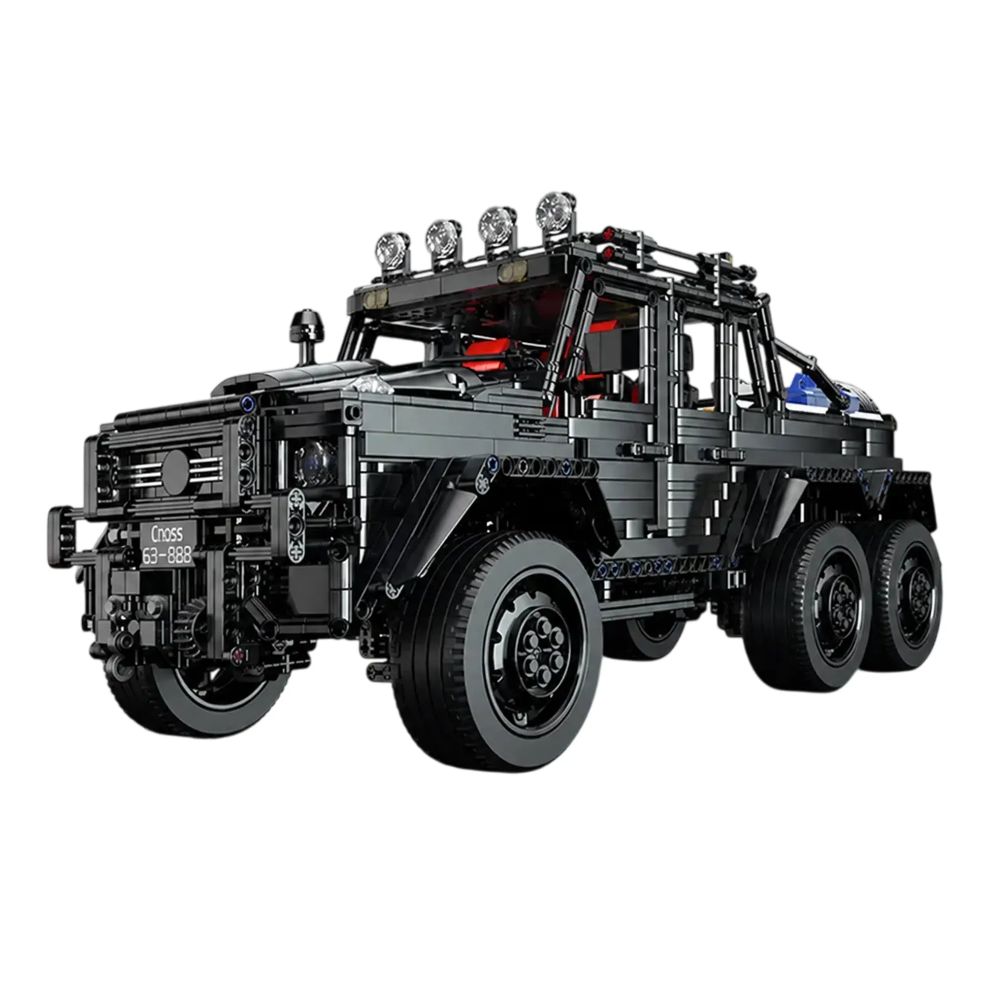 3224pcs 6x6 Black Off-Road Truck Building Blocks Set 1:8 Pickup Truck Car Construction Kit DIY Bricks Toy Gift for Adults Teen