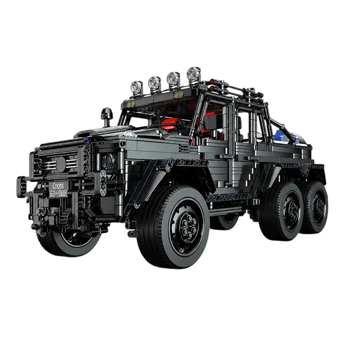 3224pcs 6x6 Black Off-Road Truck Building Blocks Set 1:8 Pickup Truck Car Construction Kit DIY Bricks Toy Gift for Adults Teen