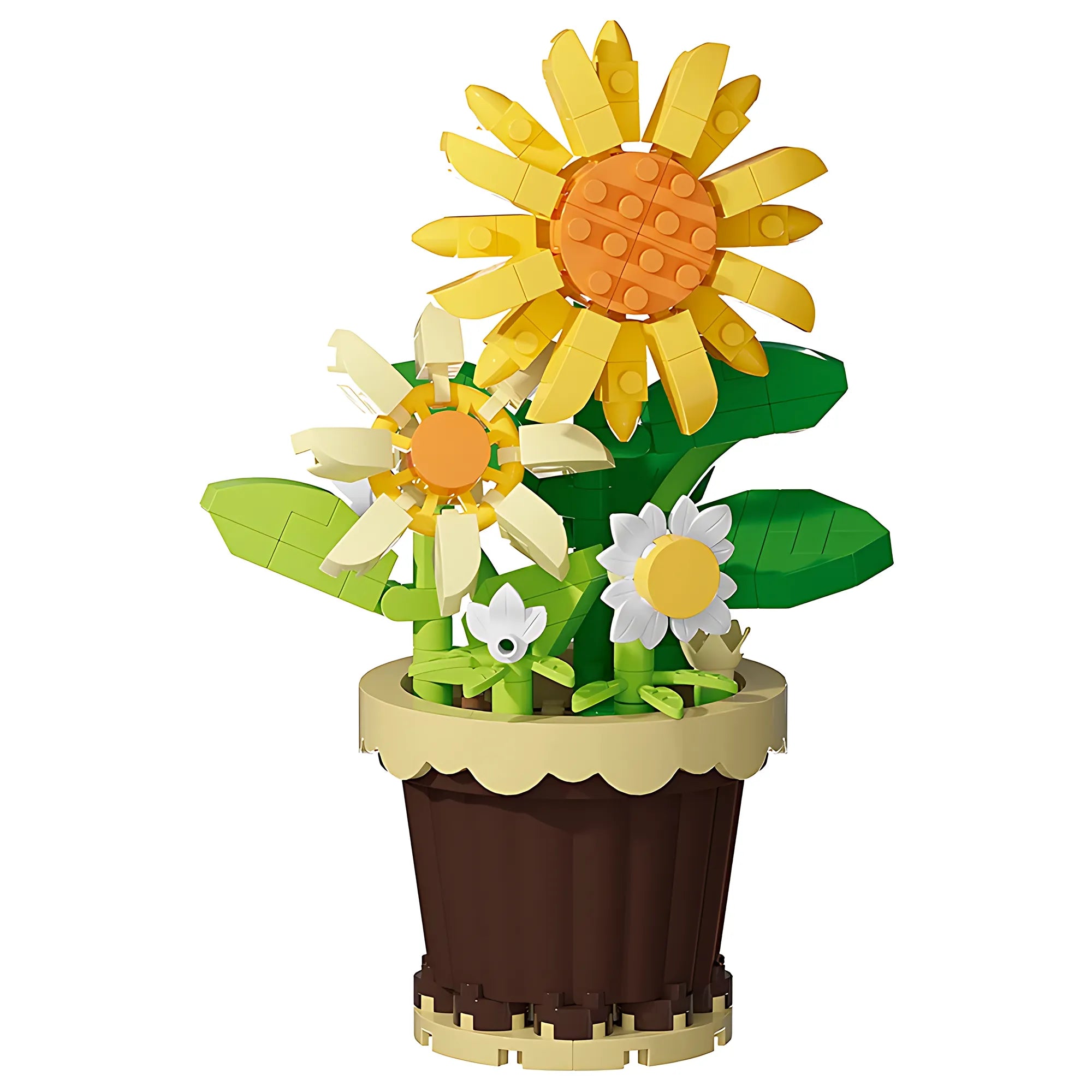 Mini Building Block Potted Flower – Micro Plant Assembly Toy Gift Model 050