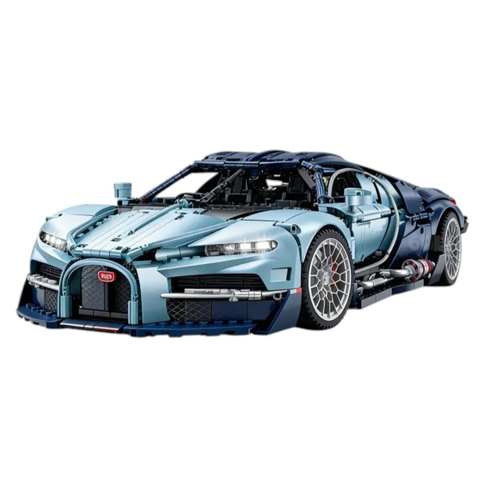 1:8 Supercar Building Set – 3,719-Piece Sports Car Display Model for Adults