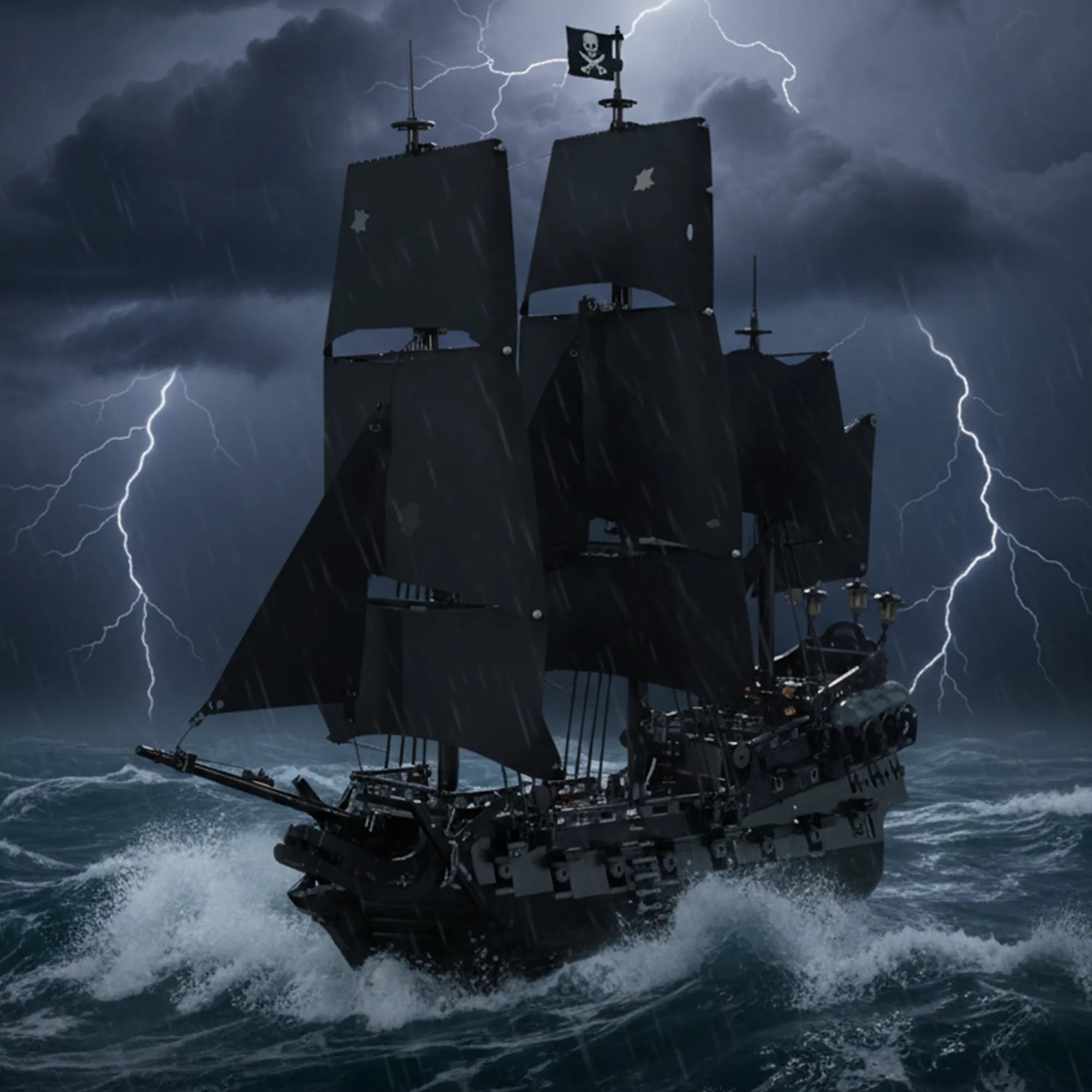 Classic Pirate Ship Building Blocks – 2862 PCS Assembly Model 033