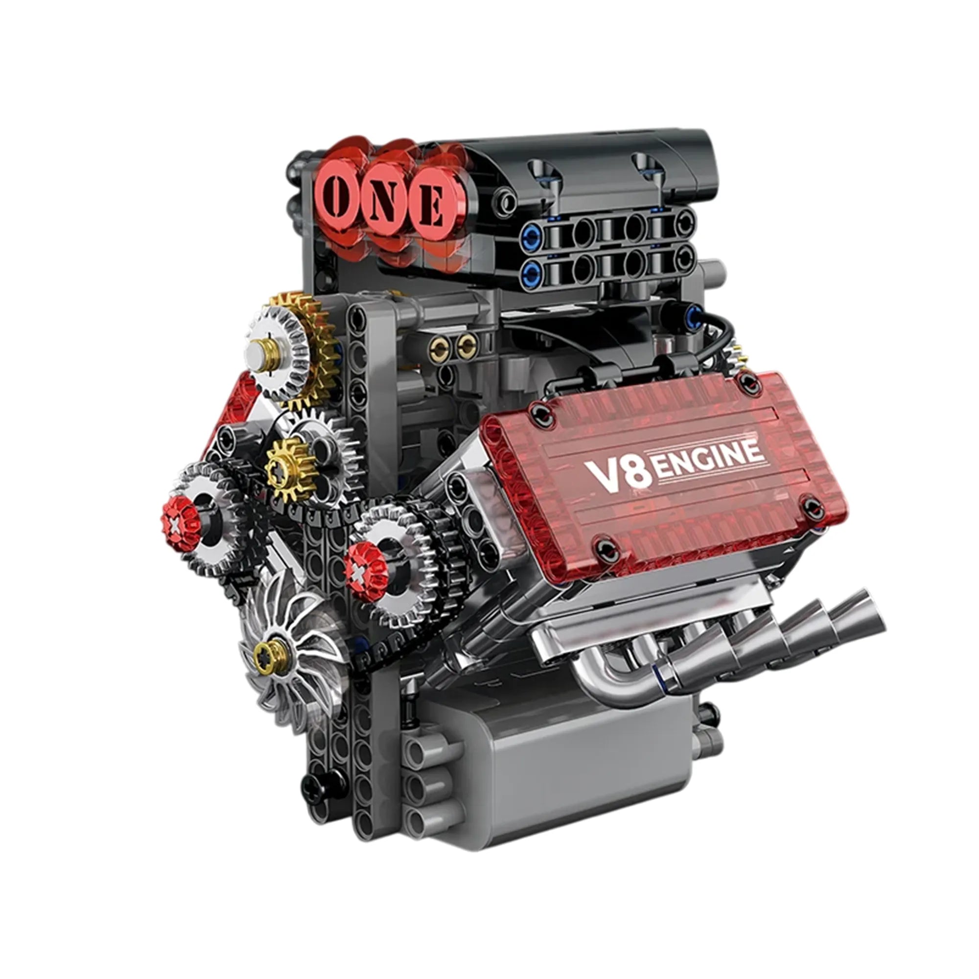 Build Your Own Motorized V8 Engine – DIY Building Set for Car Enthusiasts