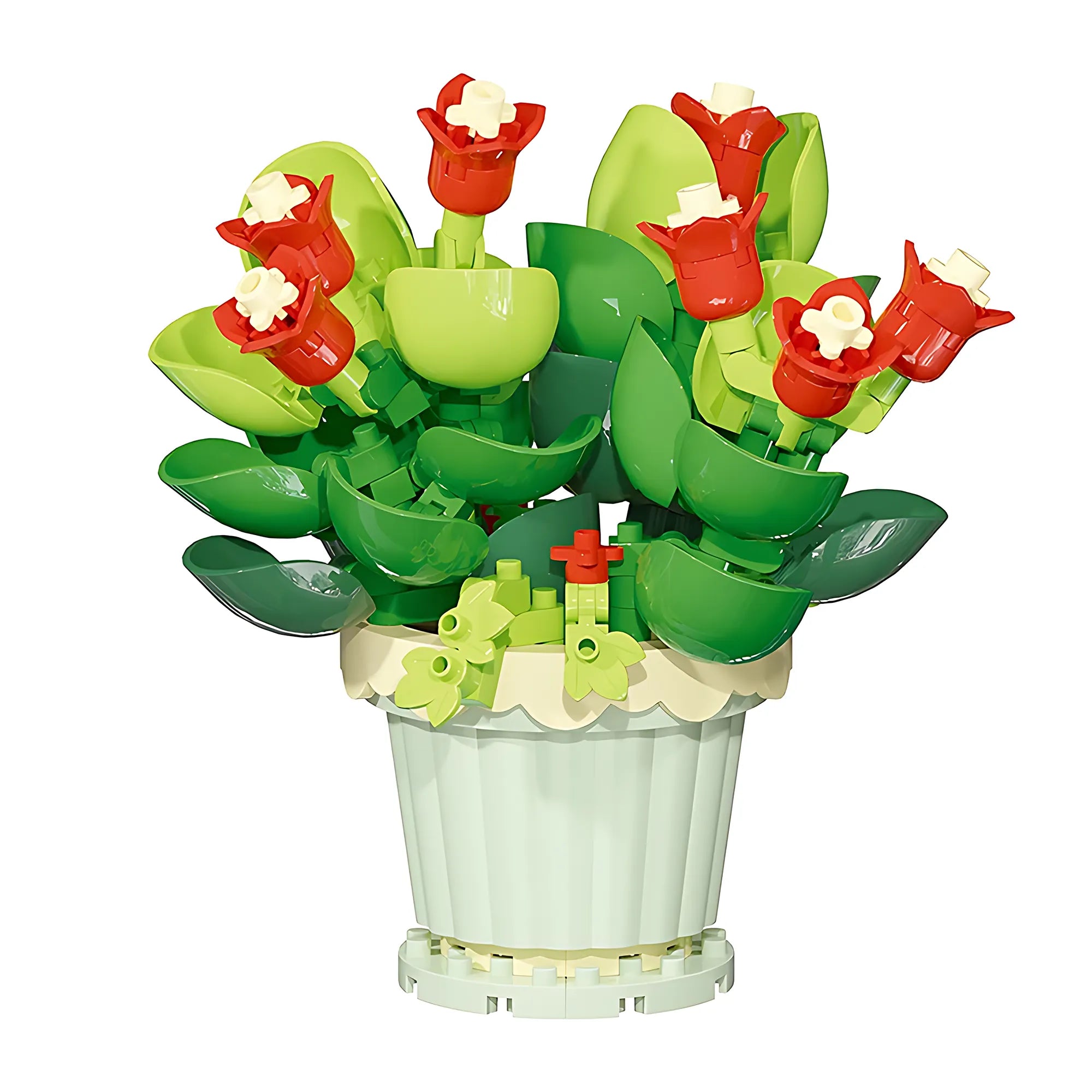 Mini Building Block Potted Flower – Micro Plant Assembly Toy Gift Model 050