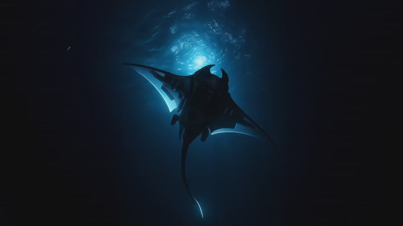 Mechanical Manta Ray 3D Puzzle – Cyberpunk DIY Model Kit Desktop Decor for Adults